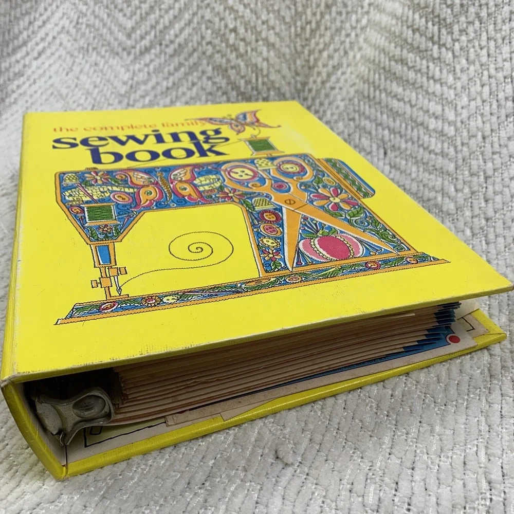 The Complete Family Sewing Book, Binder Style 1970s Beautiful Clear Instructions